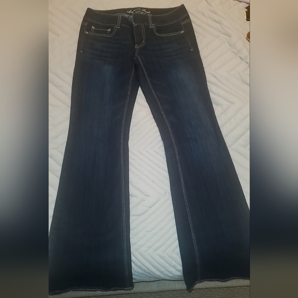 American Eagle stretch wide leg jeans